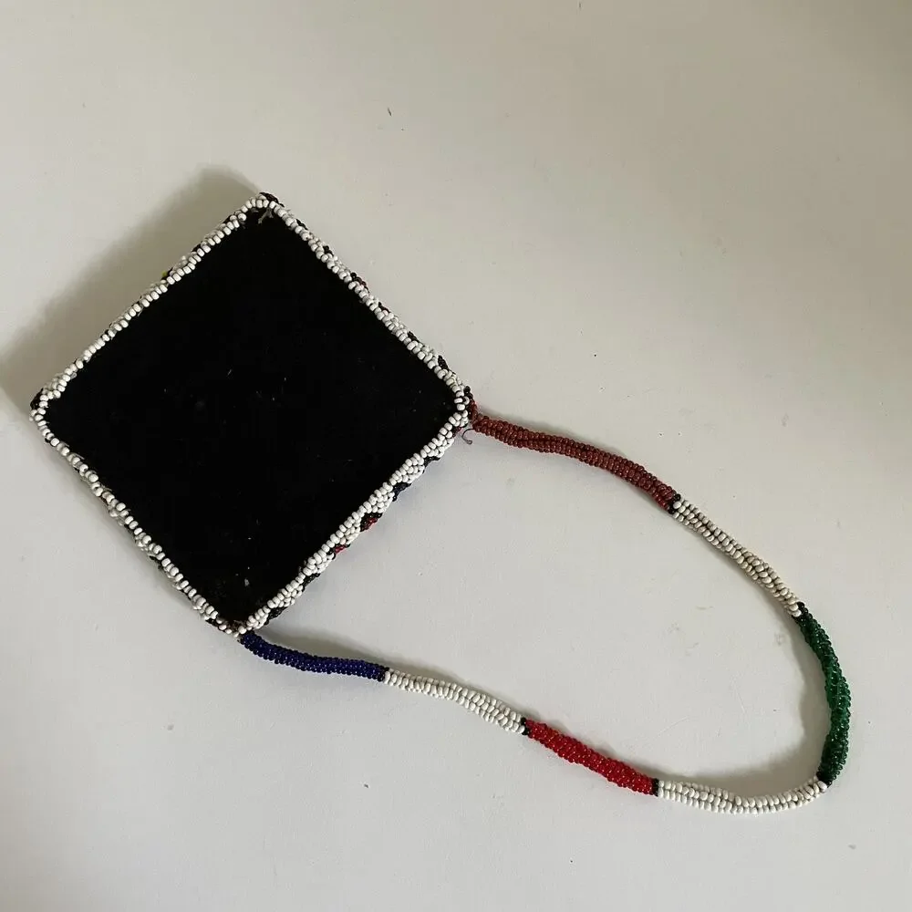 Mirror Vintage Handmade Beaded South Africa Or South America - 301